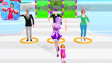 STREAMER RUSH game MAX LEVEL 🌈👩🏻‍🦰💜 Gameplay All Levels Walkthrough iOS Android New Game 3D Casual