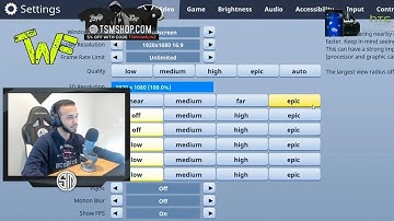 tsm Hamlinz Fortnite battle royale Settings