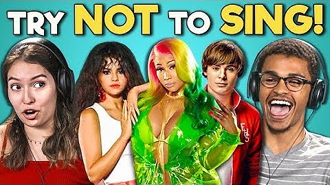College Kids React To Try Not To Sing Along Challenge