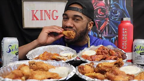 Mukbang | Blue 42 Bar & Grill Wing Fest!