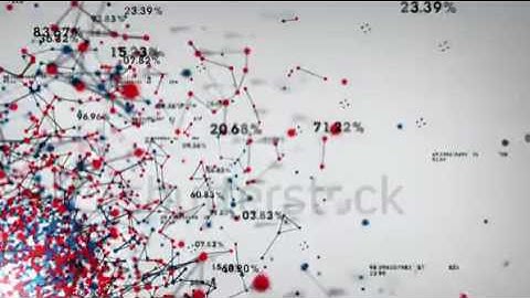 stock footage data and networks an abstract representation of the various connection paths within a