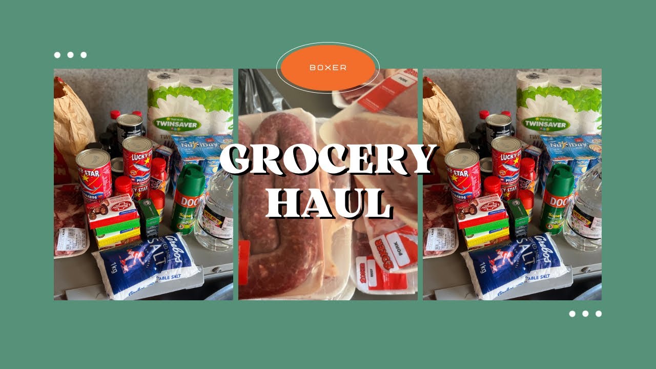 Grocery haulBoxer Best combosboxer YouTube