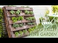 Diy shipping pallet herb garden  makeful