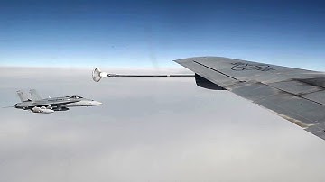 Probe-and-drogue Aerial Refueling – KC-135 & F/A-18