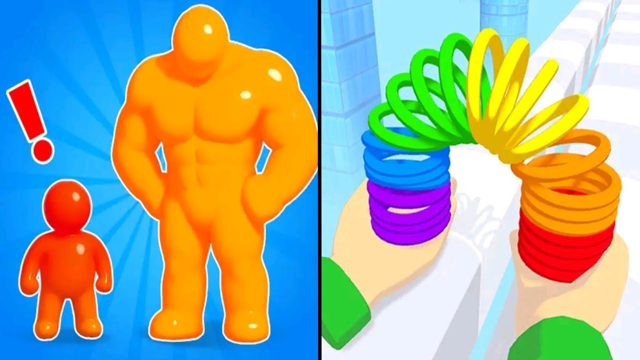 Tall Man Run vs Toy Spring Max Levels Unlocked SpeedRun Gameplay (Android iOS)