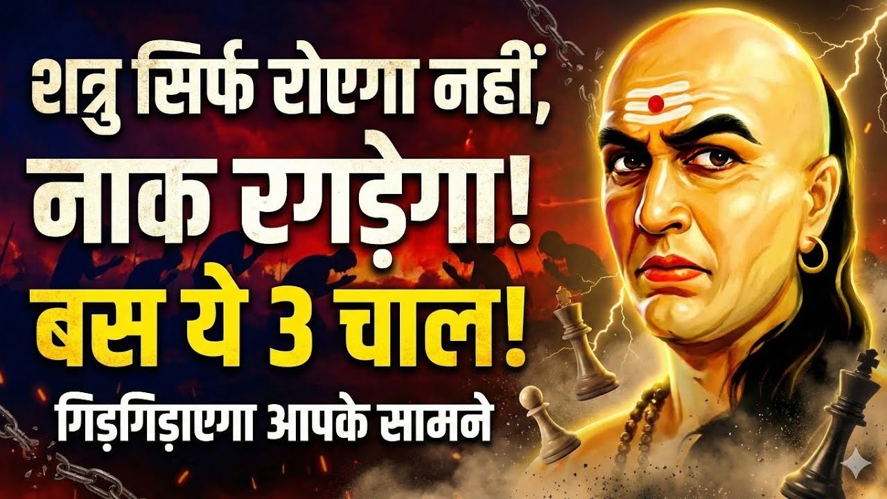 शत्रु सिर्फ रोयेगा नहीं 🤬 नाक रगड़ेगा, गिड़गिड़ाएगा आपके सामने | बस ये 3 चाल चलो | Chanakya Niti 