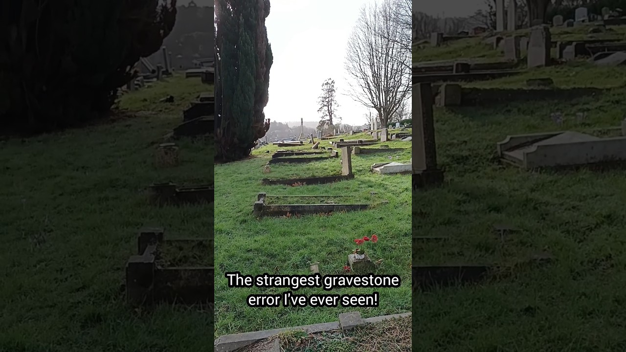 Самая странная ошибка на надгробном камне, которую я когда-либо видел!