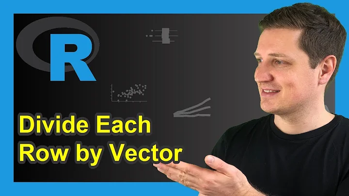 Divide Each Row of Matrix & Data Frame by Vector Element in R (Example) | t & as.data.frame Function