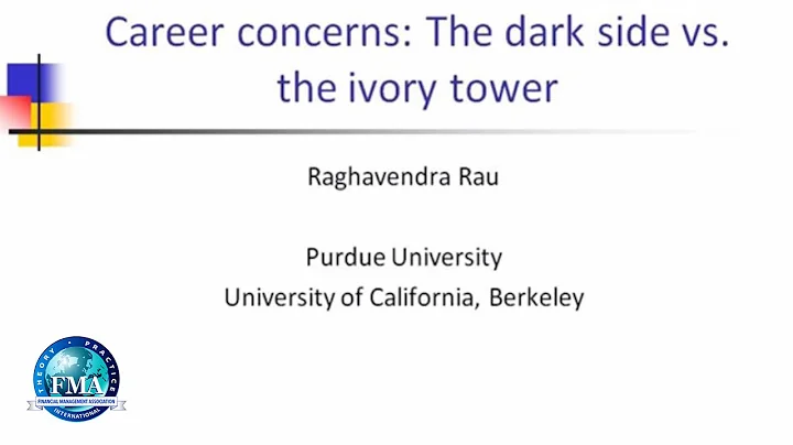 Career Concerns: The Dark Side versus the Ivory Tower - DayDayNews