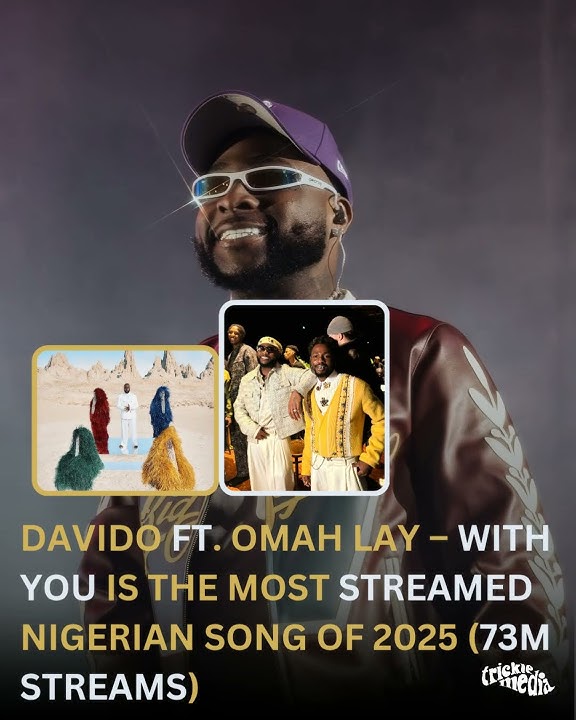 Davido ft. Omah Lay – With You | Most Streamed Nigerian Song of 2025 (73M Streams)   Album Record