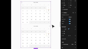 Adaptable Calendar Component in Figma #uikit #responsivedesign