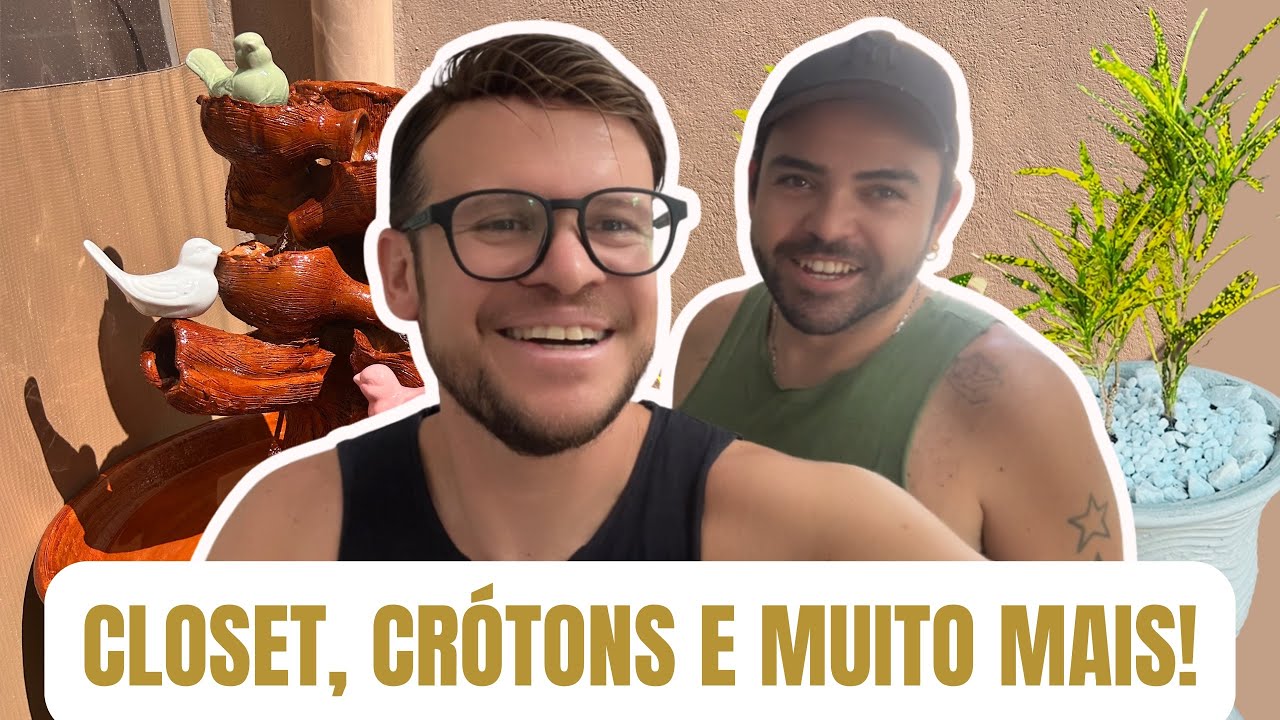 Replante dos Crótons + Dica de Decoração no Jardim com Fonte! 🪴 E Muito Mais do Nosso Dia.