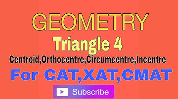 triangle 4|Centroid|Orthocenter|Circumcenter| Incenter| Circumradius |Inradius |Centroid |Incircle