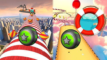 Going Balls Forward vs Reverse Gameplay 💥 Naftrix Gaming Game 64 Android iOS