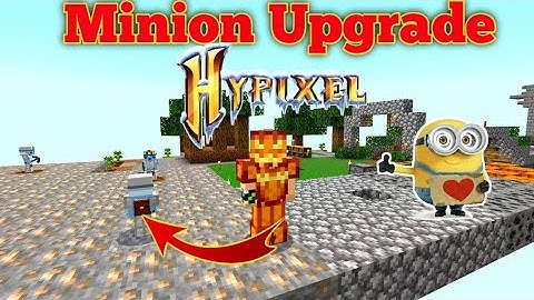 Hypixel like Server for MCPE ||Minion Upgrade in Crafters Skyblock 😱
