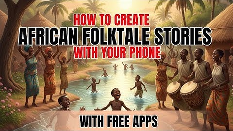 How to Create African Folktale Stories with Just Your Phone (Free Apps) | Step by Step for beginners