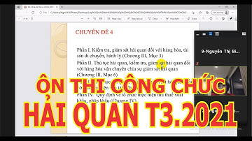 Ôn thi công chức Hải quan Tháng 4/2021 | Học Viện Tài Chính | Phần 6/10