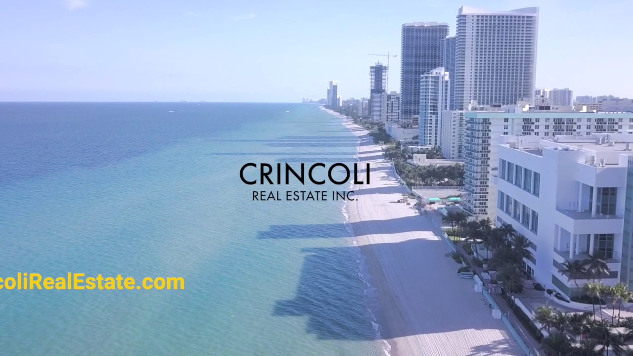Hollywood Beach, Fl. Aerial Tour, Crincoli Real Estate Inc. Views to