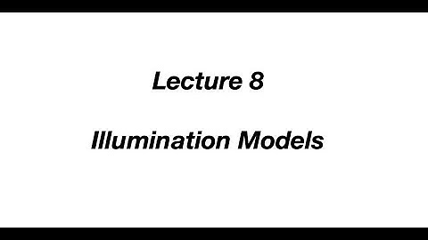 Computer Graphics | Illumination Models | Lecture 4.8 | M.Sc. | Nagpur University | Vijeet Meshram