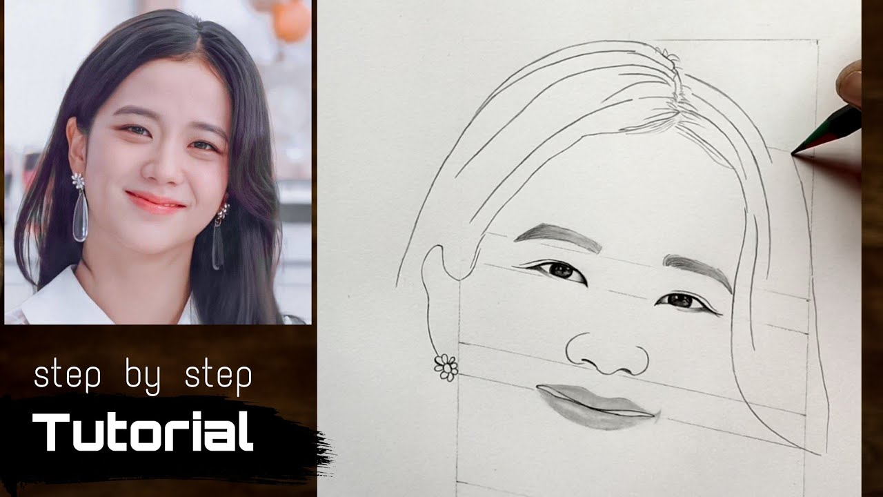 How to draw Blackpink Jisoo Step by step | Drawing Tutorial ...