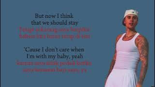 Justin Bieber feat Ed Sheeran || I don't care || Lirik lagu terjemahan