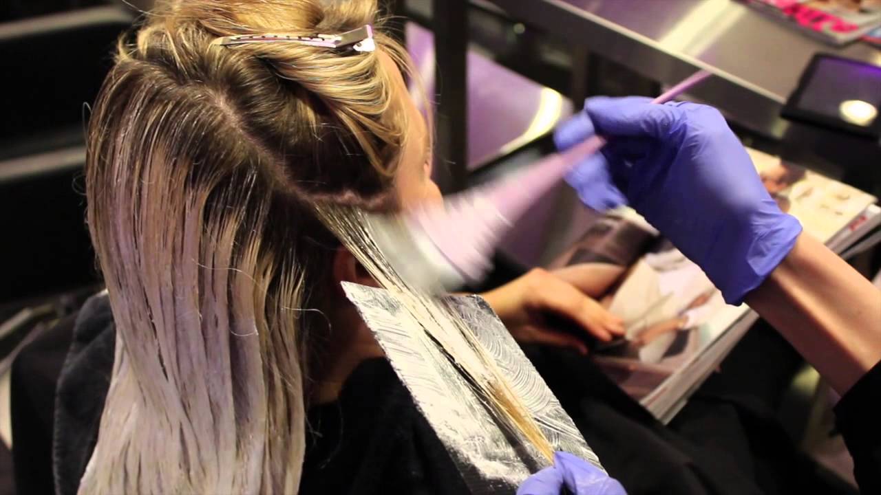 Blonde Ombre Balayage Hair Tutorial Youtube