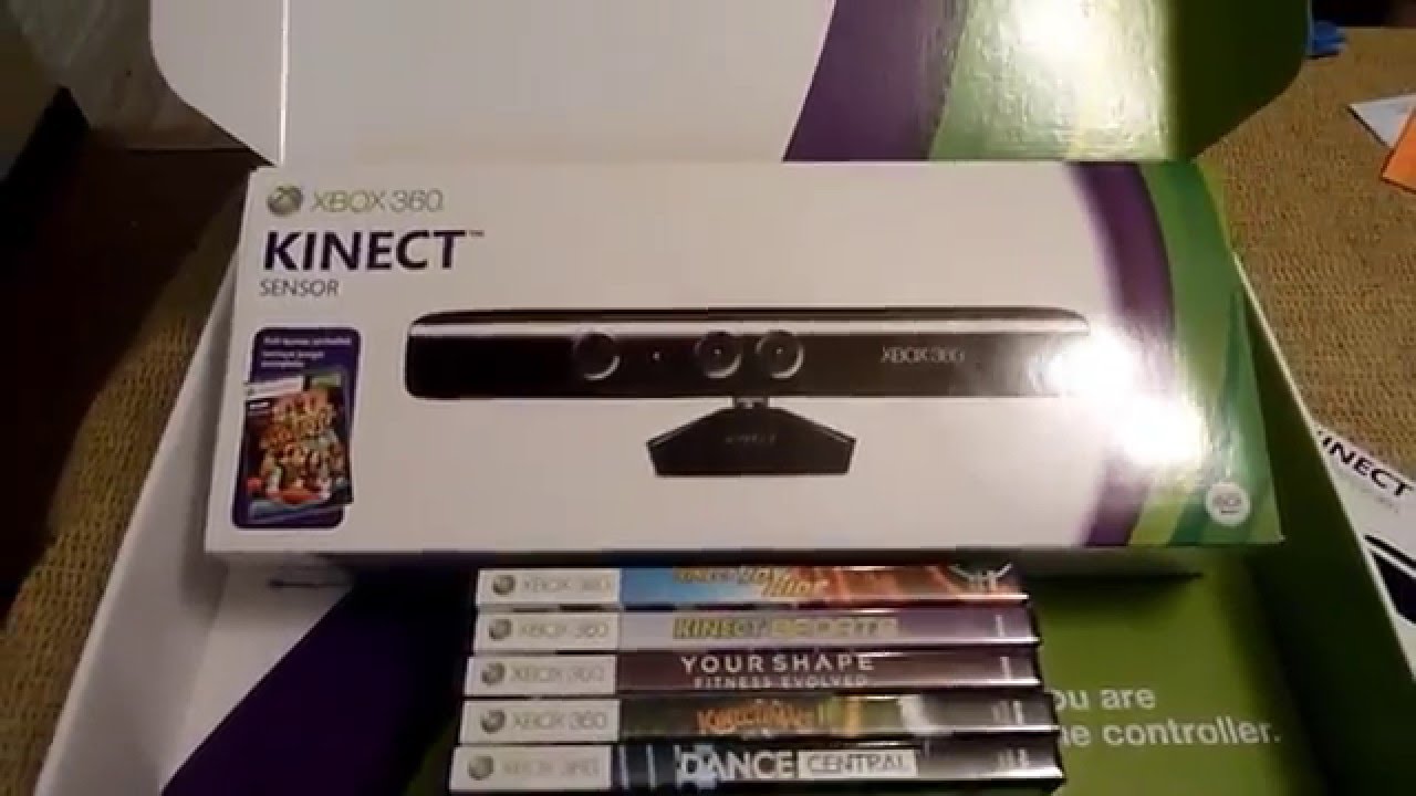 Kinect for Xbox 360 unboxing - YouTube