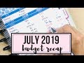 July Budget Recap | REAL BUDGET NUMBERS 2019