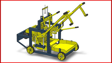 Concrete Block Machine Version two Improvements (Solid works Design)