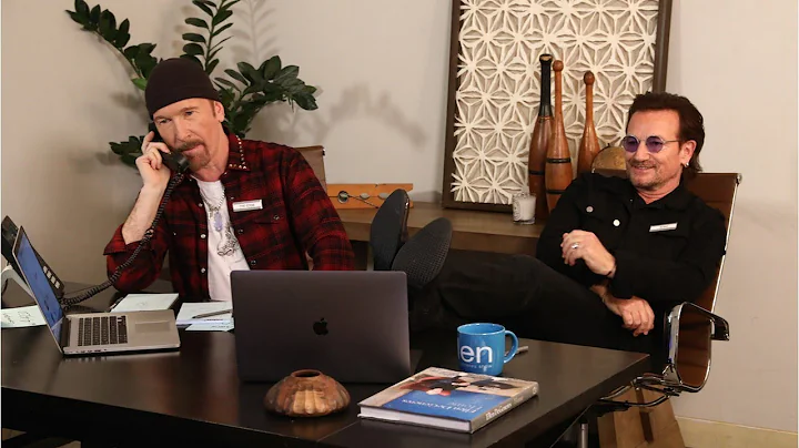 Bono & The Edge Are Ellen's Assistants for the Day...