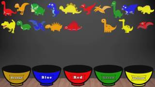 Learn Colors Fruits Color Sorting Compilation Video Dinosaurs Train Dump Truck Educational Game