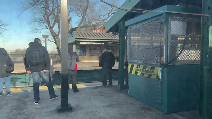 Flushing bound 7 train leaving 111th street passing Mets-Willets point towards Flushing. 