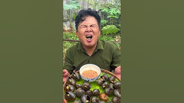 Ốc bươu luộc sả chấm cơm mẻ mời mn nè #thaichau0808 #food #fy #fyp #cooking #mukbang