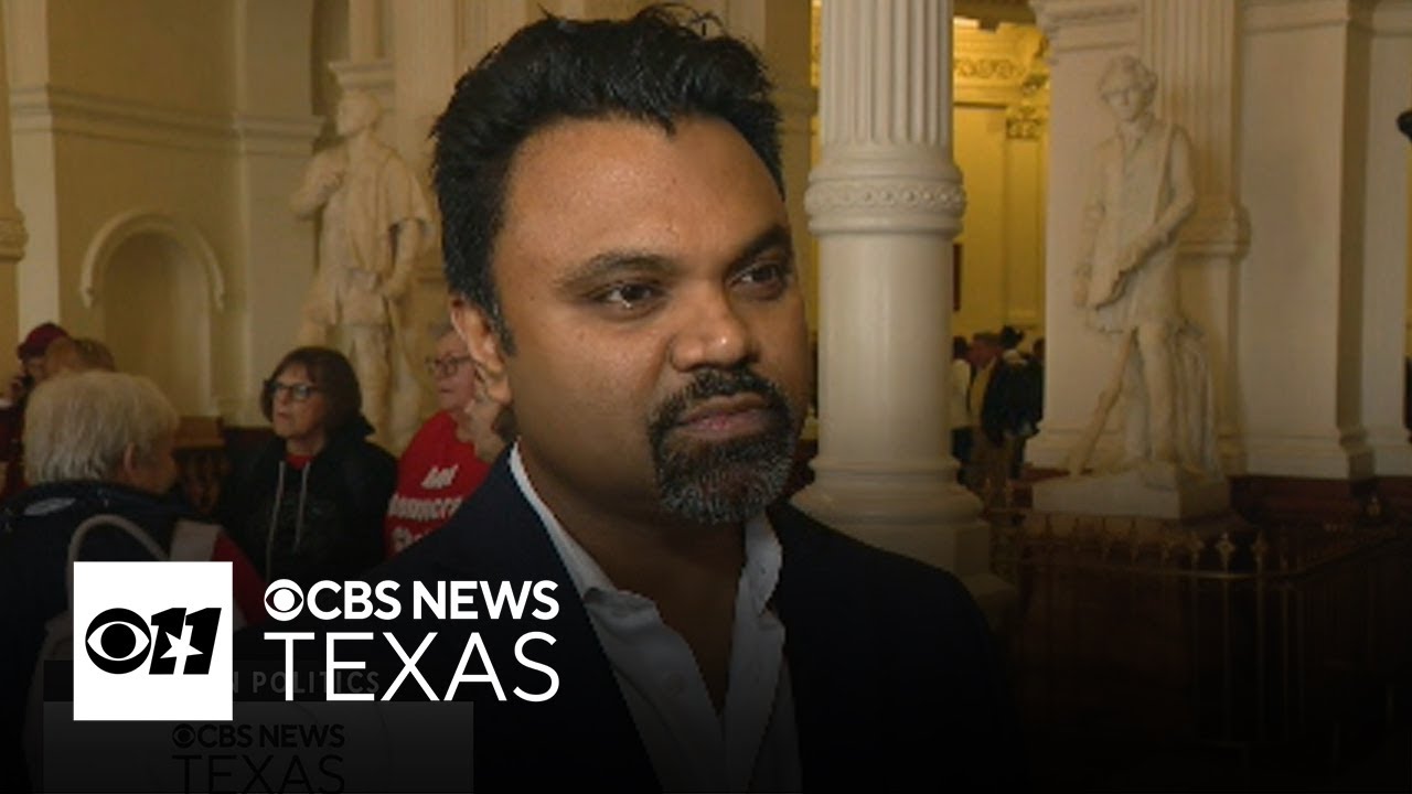 Jack Fink talks with Texas GOP chair Abraham George ahead of ...