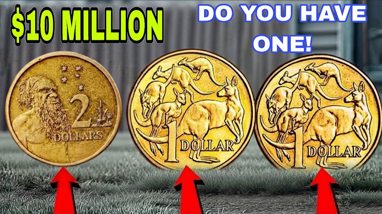 Rare Australia 1995 One Dollar & 1988 Two Dollar Elizabeth II