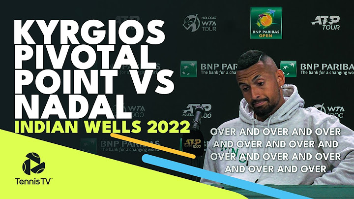 Nick Kyrgios' Crucial Turning Point vs Nadal | Indian Wells