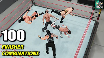 WWE 2K18 Top 100 Finisher Combinations!! WWE 2K24 Countdown