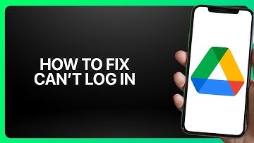 How To Fix Can’t Log In In Google Drive 2025! Tutorial
