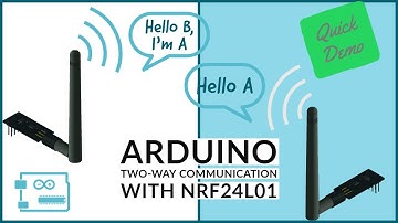 Arduino Wireless Bidirectional Communication with NRF24, NRF24l01