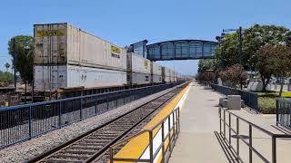 Bnsf intermodal 1 X 1 heading to Hobart freight yard.
