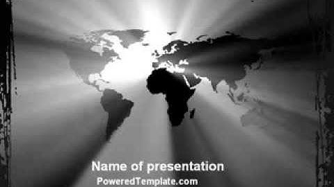 World Light PowerPoint Template by PoweredTemplate.com