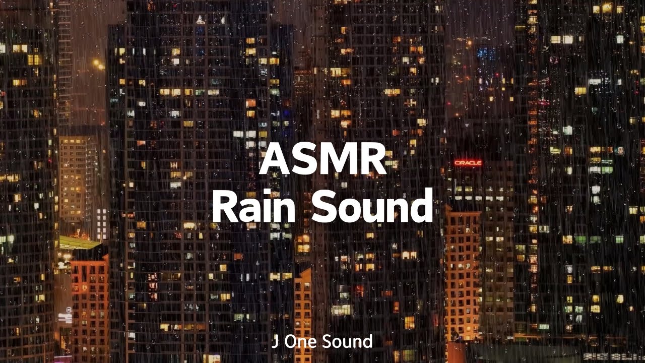 [1시간 반복재생] ASMR 창문가에 떨어지는 빗소리, 수면 유도, 백색소음 (ASMR, Rain Sound ...