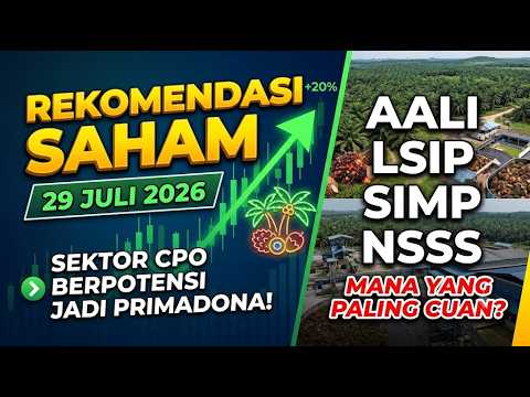 REKOMENDASI SAHAM 29 JULI 2026 : Sektor CPO Berpotensi Jadi Primadona! AALI, LSIP, SIMP atau NSSS ?