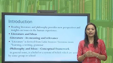 BA - ENGLISH ENGM -101 UNIT - 7 Literature and Ideas