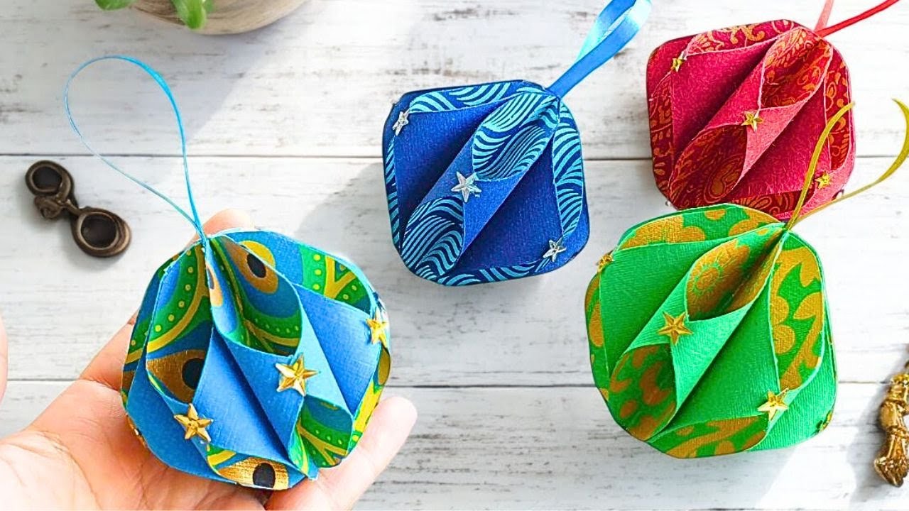 Креативное рождественское украшение: поделки из бумаги своими руками