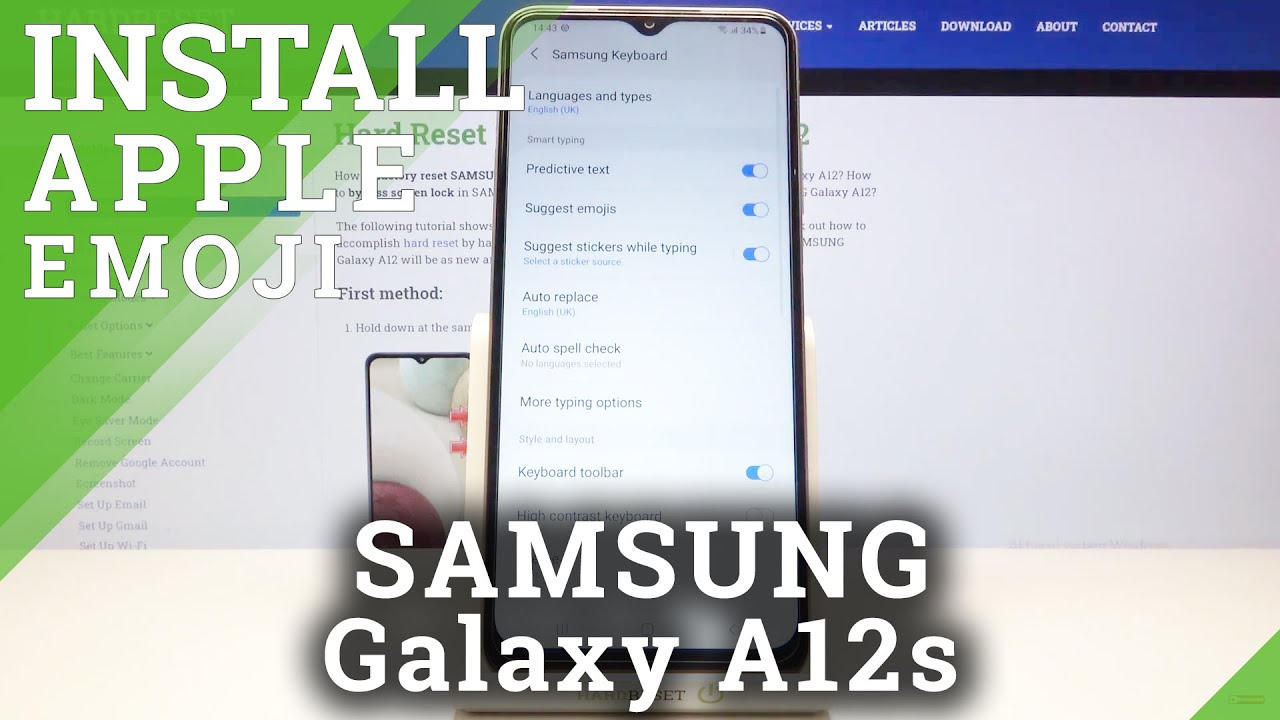 How To Enable Emoji Suggestions On SAMSUNG Galaxy A12s Turn On Emoji Suggestions YouTube