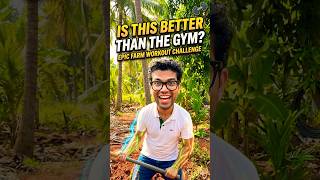 The Real Farm Workout: Building Muscle in Nature!💪😍 #shorts