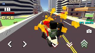 Superbike Demolition Mode in Blocky Moto Racing | Game for Android and iOS screenshot 1