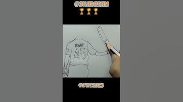 How to Draw Rohit Sharma Drawing #shorts #viral #trending #youtube