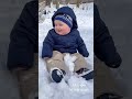 Enjoying Snow #vlog #shorts